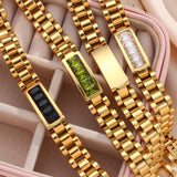 Stainless Steel PVD Couple Bracelets 18K Men Woman Unisex