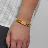 Stainless Steel PVD Couple Bracelets 18K Men Woman Unisex