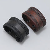 Vintage Brown Leather Men's Bracelet Punk Style Male Bracelets