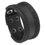 Vintage Brown Leather Men's Bracelet Punk Style Male Bracelets
