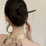 Vintage Hairpin Pearl Beaded Tassel Chinese Retro Headwear