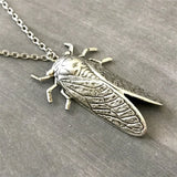 Vintage Cicada Pendant Necklace Unisex Men's Gift
