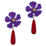 Vintage Metal Flower Earrings