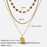 Waterproof 18K Plated Stainless Steel Girl Pendant Necklace