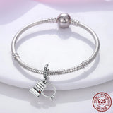 Wedding Marriage Dangle Charm for Bracelet Necklace Silver 925