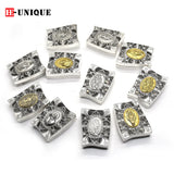 Religious Rosary Necklace Boxes Jesus Cross Metal Leaky Box