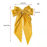 Women Large Bow Hairpin Chiffon Big Bowknot Stain Bow Barrettes
