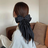Women Large Bow Hairpin Chiffon Big Bowknot Stain Bow Barrettes