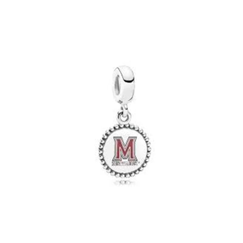High Quality S925 Sterling Silver Lucky Cat M Logo Pendant