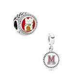 High Quality S925 Sterling Silver Lucky Cat M Logo Pendant