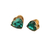 Spring Love Square Earrings with Zircon Light Ear Buckle