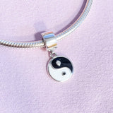 Yin Yang Charms Bead 925 Silver Bracelet Trinket DIY Jewelry