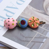 Colorful Acrylic Heart Hair Clips Crystal Hairpins Barrettes Hair Jewelry