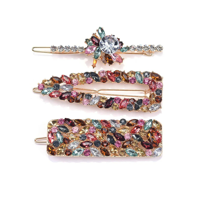Crystal Rhinestone Hair Clip Wedding Hairpins Barrette