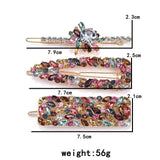Crystal Rhinestone Hair Clip Wedding Hairpins Barrette