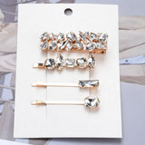 ZA Crystal Hair Clips Women Wedding Hairpins Barrettes Headwear