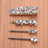 ZA Crystal Hair Clips Women Wedding Hairpins Barrettes Headwear