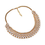Indian Ethnic Vintage Big Bib Crystal Necklace Woman