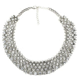 Indian Ethnic Vintage Big Bib Crystal Necklace Woman