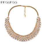 Indian Ethnic Vintage Big Bib Crystal Necklace Woman