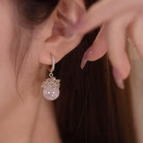 Colorful Mermaid Pearl Earrings Wedding Jewelry