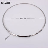 Punk Collar Choker Necklace Women 316L Stainless Steel Jewelry