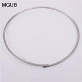 Punk Collar Choker Necklace Women 316L Stainless Steel Jewelry