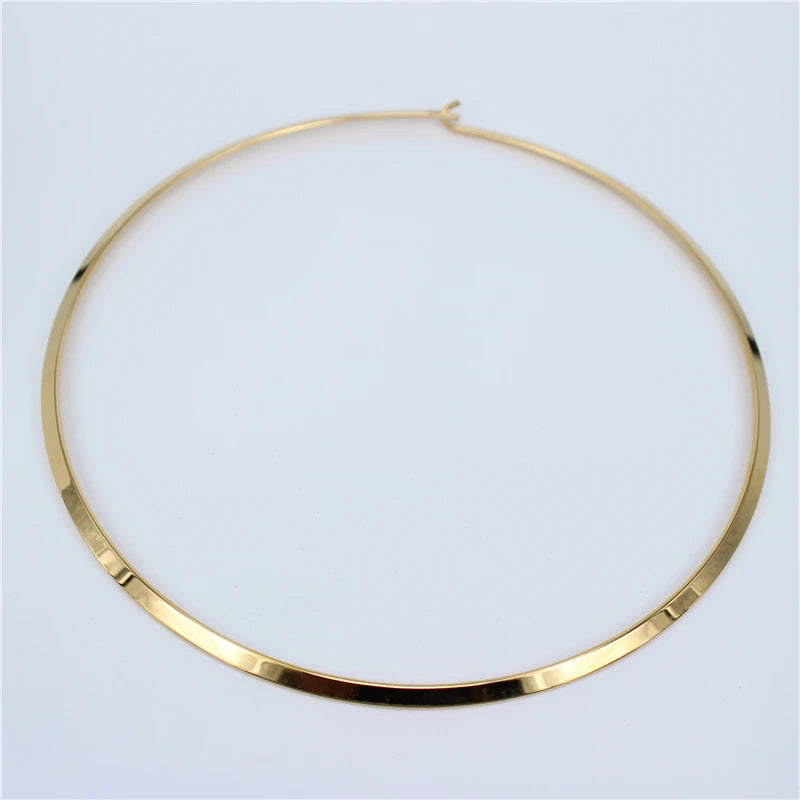 Punk Collar Choker Necklace Women 316L Stainless Steel Jewelry
