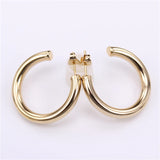 Stainless Steel Circle Creole Earrings for Women LH987