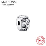 925 Sterling Silver Beads MOM Alphabet Charm Beads Fit Pan Bracelets Women