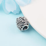 Celestial Snowflake Charm 925 Silver Beads Women Bracelet DIY Jewelry