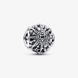 Celestial Snowflake Charm 925 Silver Beads Women Bracelet DIY Jewelry