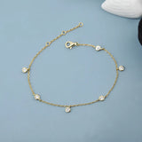 Small Rhinestone Bracelet for Women, Bright and Fresh Artistic Accessory