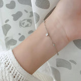 Small Rhinestone Bracelet for Women, Bright and Fresh Artistic Accessory