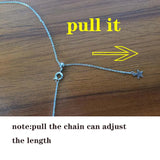 925 Silver Moon Necklace Choker for Women
