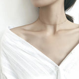 925 Silver Moon Necklace Choker for Women