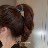 Stylish V Shape Hair Claw Clip - 6 Bright Colors - Bling Silicone Hair Organizer