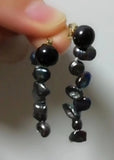 Baroque Pearl Silver Stud Dangle Earrings