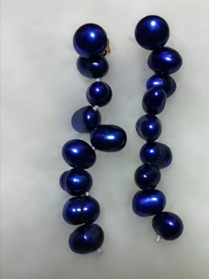 Real Pearl S925 Silver Dangle Earrings, Lady Gift