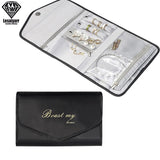 Travel Jewelry Organizer Roll - Rings Necklaces Storage Bag