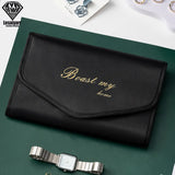 Travel Jewelry Organizer Roll - Rings Necklaces Storage Bag