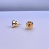 High Jewelry Logo Stud Earrings for Girls