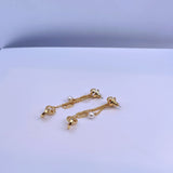 High Jewelry Logo Stud Earrings for Girls