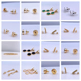 High Jewelry Logo Stud Earrings for Girls