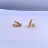 High Jewelry Logo Stud Earrings for Girls