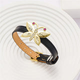 Butterfly Bracelet Women's Leather Jewelry Wedding Party Accessories