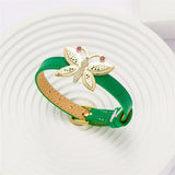 Butterfly Bracelet Women's Leather Jewelry Wedding Party Accessories