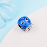 Heraldic Octopus 925 Silver Jewelry for Beads Bracelets