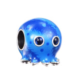 Heraldic Octopus 925 Silver Jewelry for Beads Bracelets