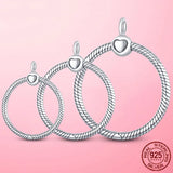 925 Silver Pave O Pendant for Charm Necklace DIY